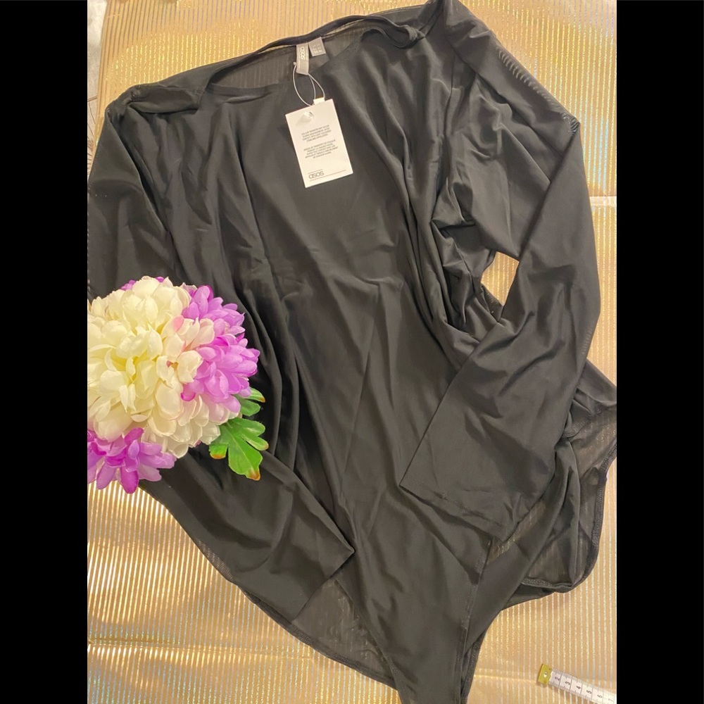 Asos NWT Mesh Bodysuit Top